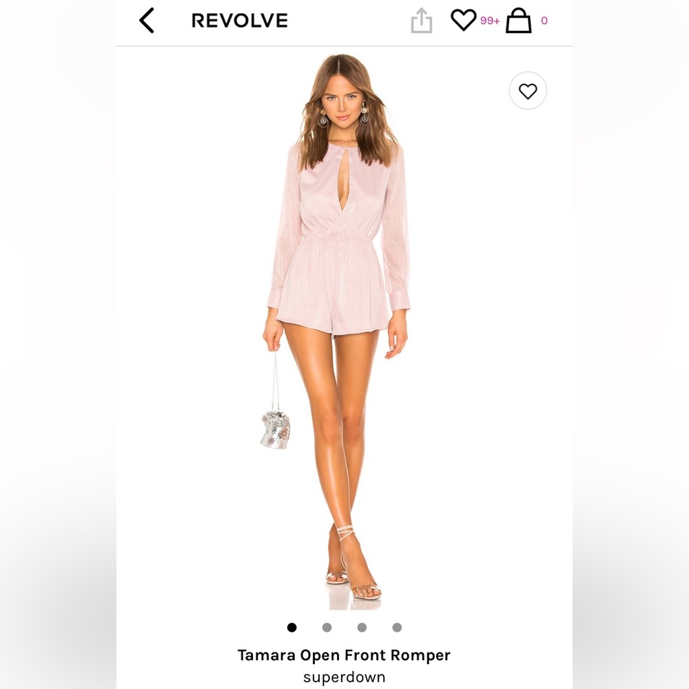 Superdown Tamara Open Front Romper - image 1